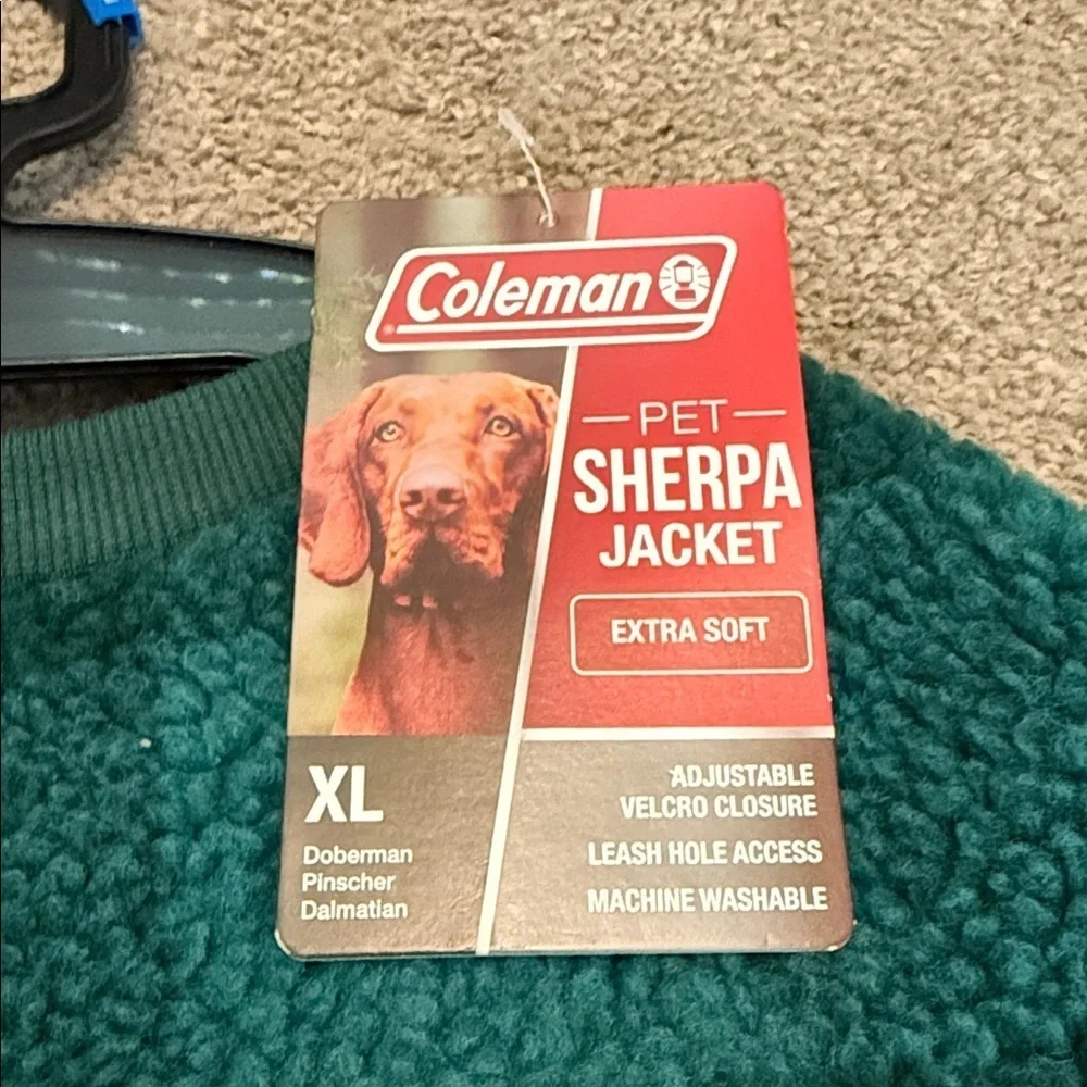 Coleman Teal Checkered Pet Sweater